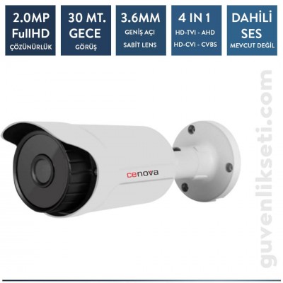 Cenova CN-2034AHD 2mp Ahd Bullet Kamera
